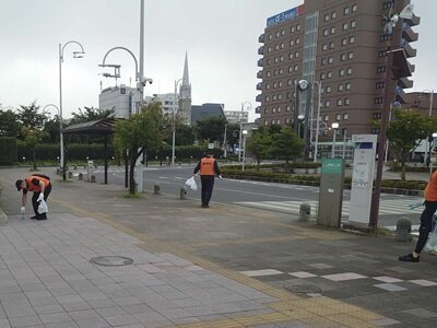 SeRV福島 郡山うねめまつり後の清掃ボランティアのサムネイル画像