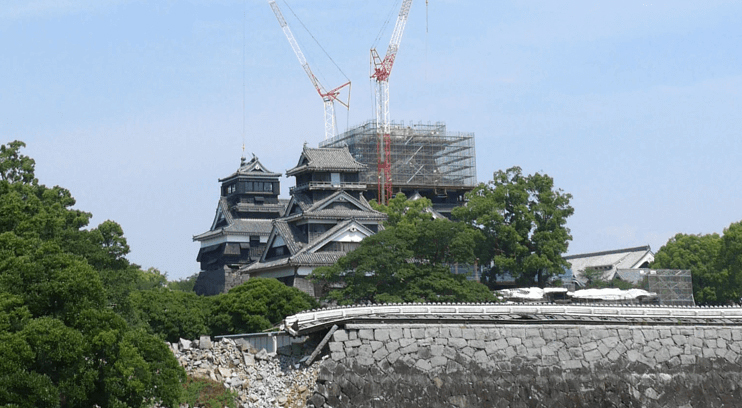 修復中の熊本城 写真2